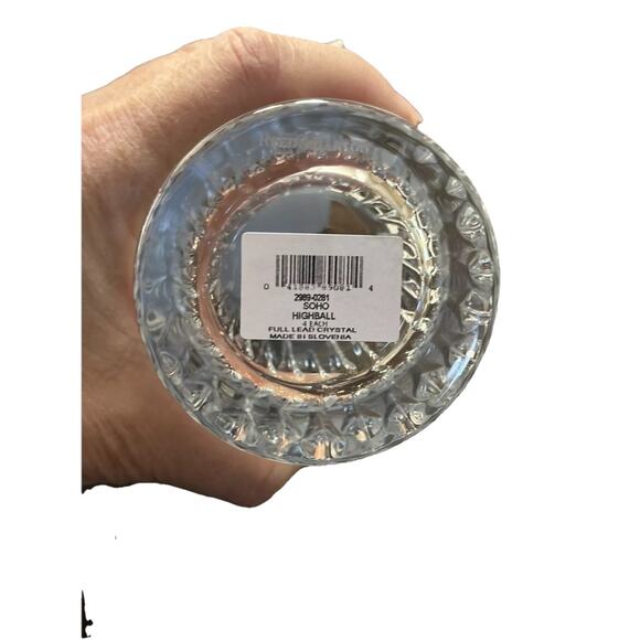 Reed & Barton Crystal SOHO Beverage / Highball Glasses - Set of Four New In Box - Picture 7 of 11